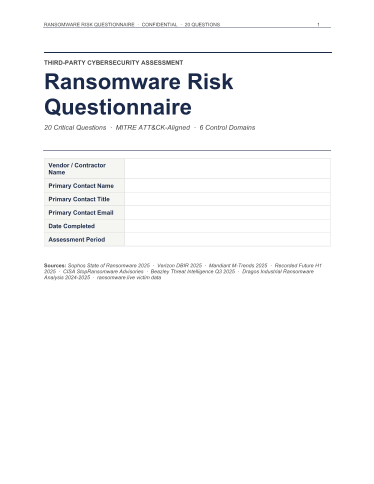 Security questionnaires need real-world scenarios