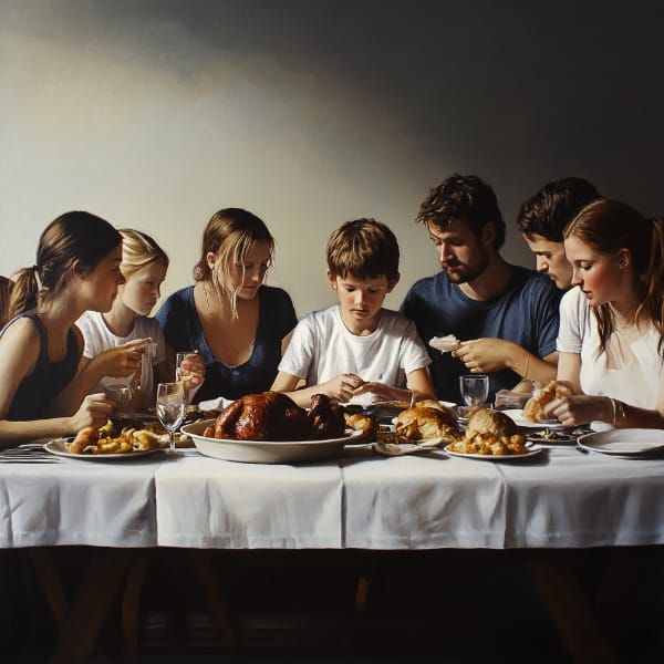 Our very own Last Supper where they announced their Divorce