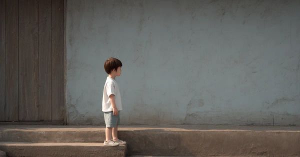 A lonely boy alienated from his parent