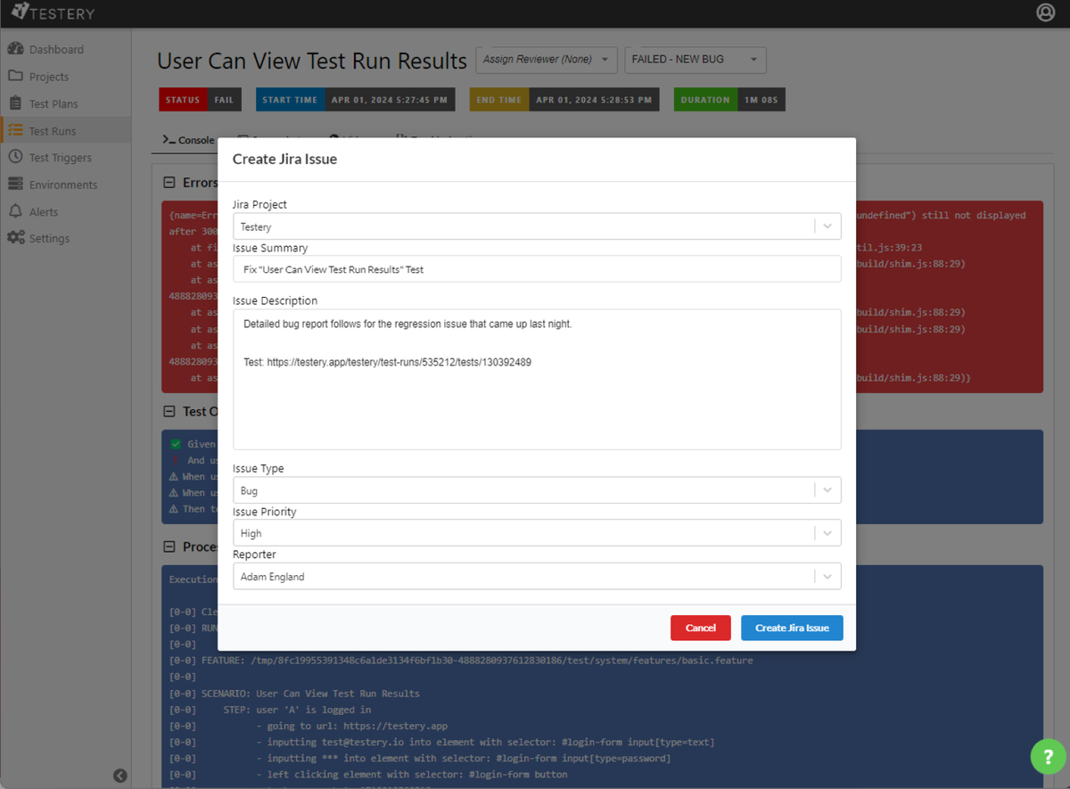 Introducing Jira Integration for the Testery Platform