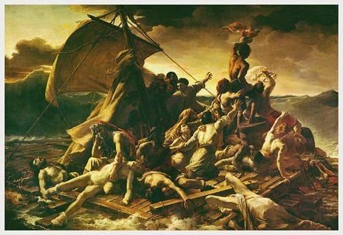 The painting of the Raft of the Medusa
