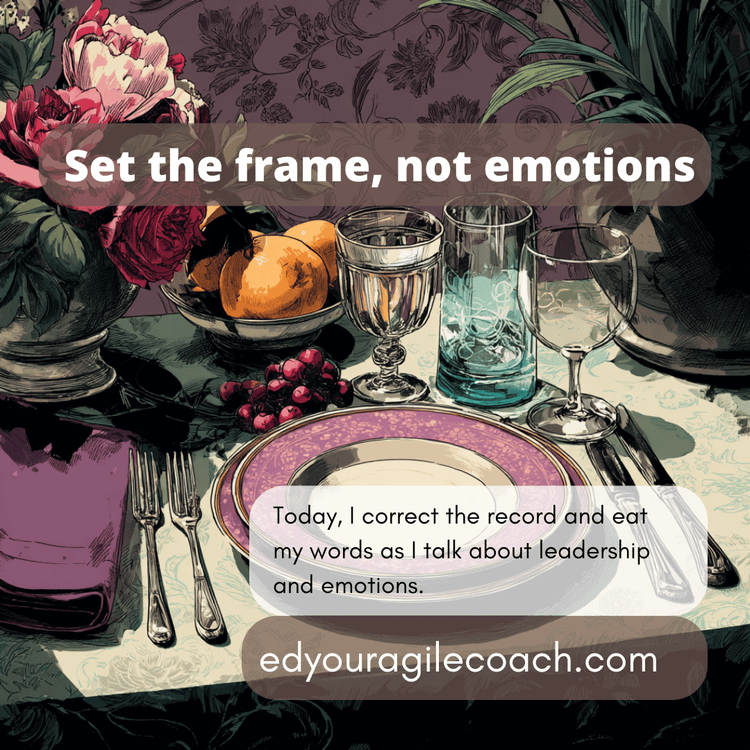 Leaders Don't Manage Feelings, They Set the Frame.