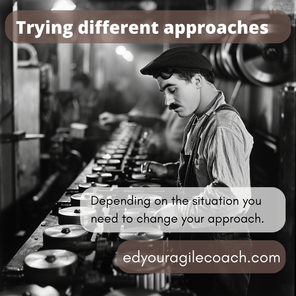 Take a chance on a different approach in agile.