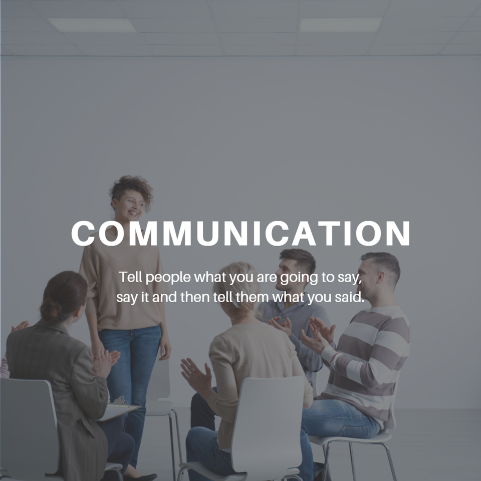 Communication is the key to agile.