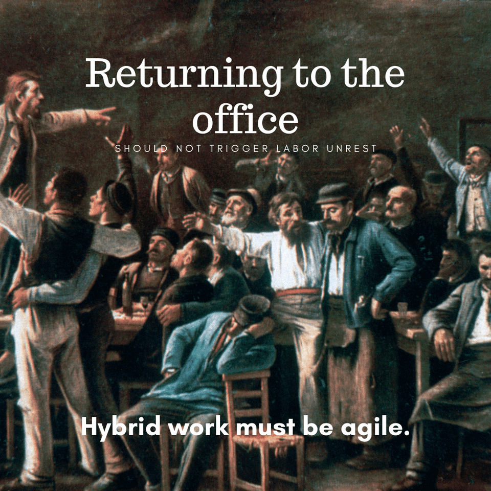 Do not make hybrid work a pointless exercise.