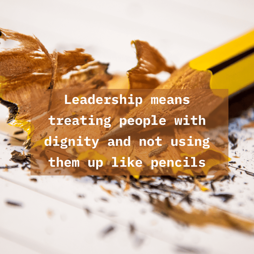 Leadership as a way to defeat tragedy.