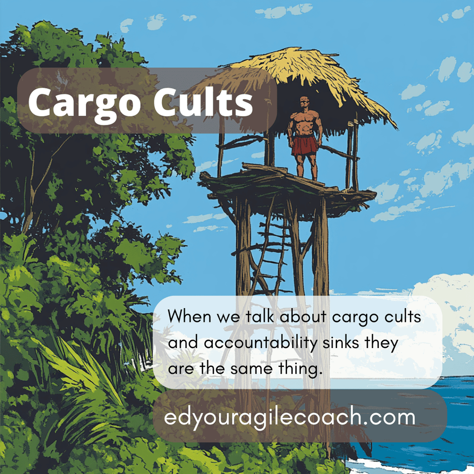 Cargo cults and accountability sinks are the same thing.