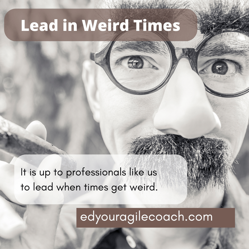 When the going gets weird.