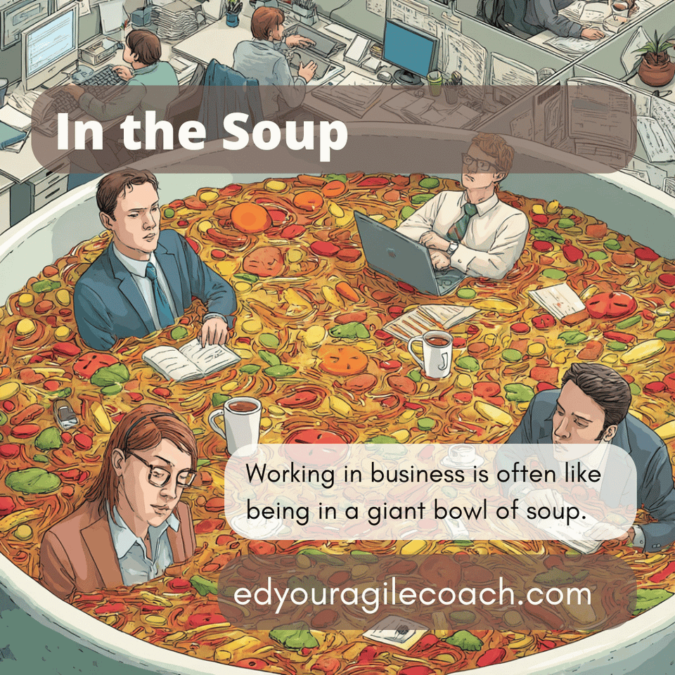 Floating in Corporate Soup.