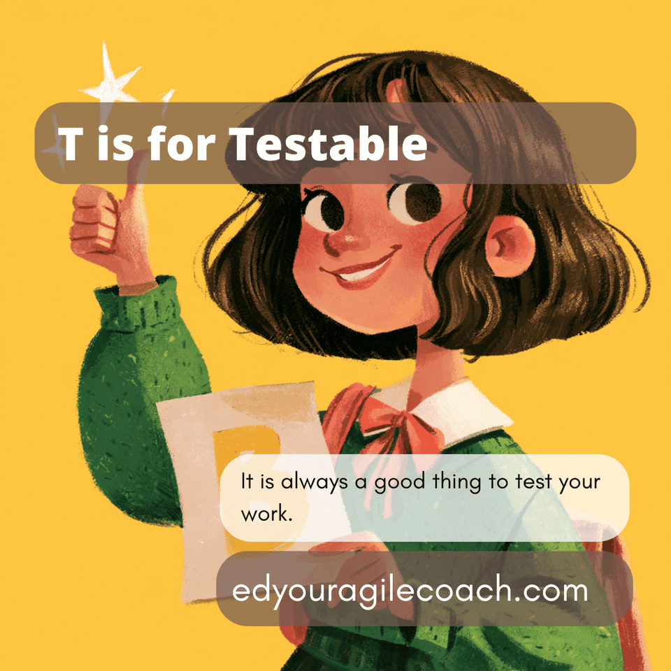 Illustration of a school girl with a score of B on her quiz.  It is good enough. 