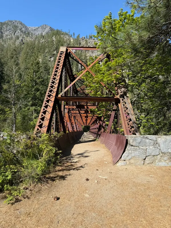 Penstock Bridge -Old Pipeline Bed Trail – Leavenworth