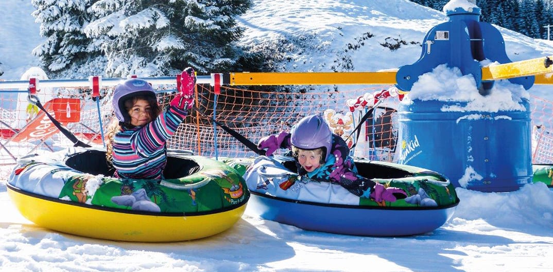 The kids will love the new dedicated toboggan park with tow lift.