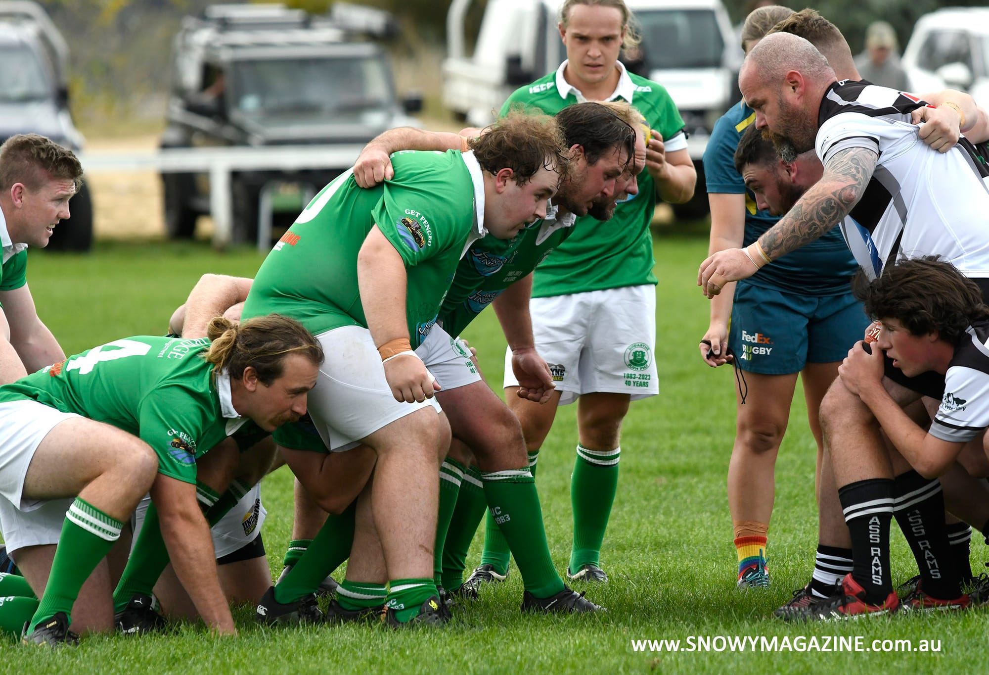 The forward pack were strong throughout the game.