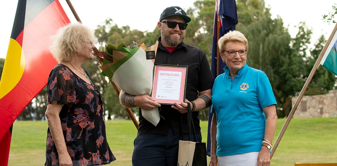 Local teacher Ben Eyles received the Arts and Culture award.