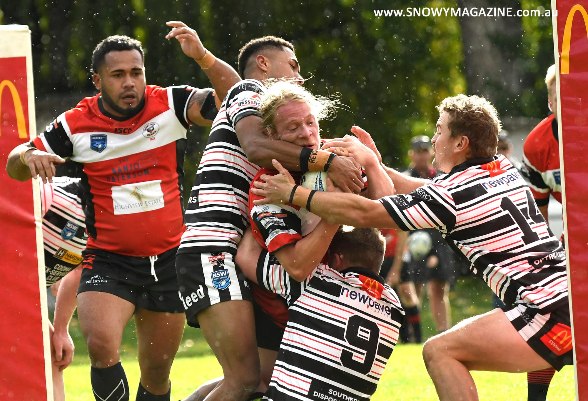 Cooma with suffocating defence on Tristan Hamilton.