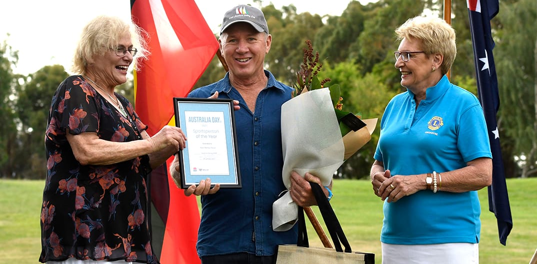 Alan 'Barney' Davis was recognised for the Sporting Community Award.