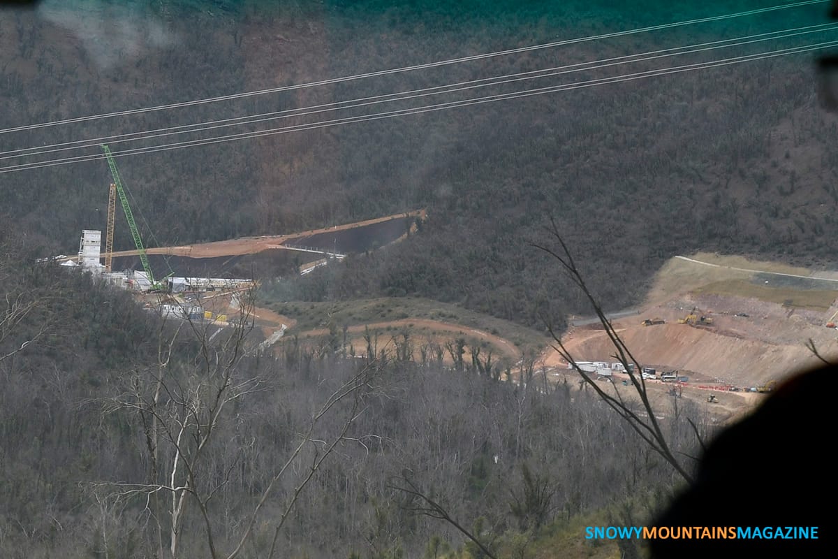 Driving down to Lobs Hole you can see the Main Access Tunnel Portal left and the right side will be the tunnel for power lines to exit the power station.