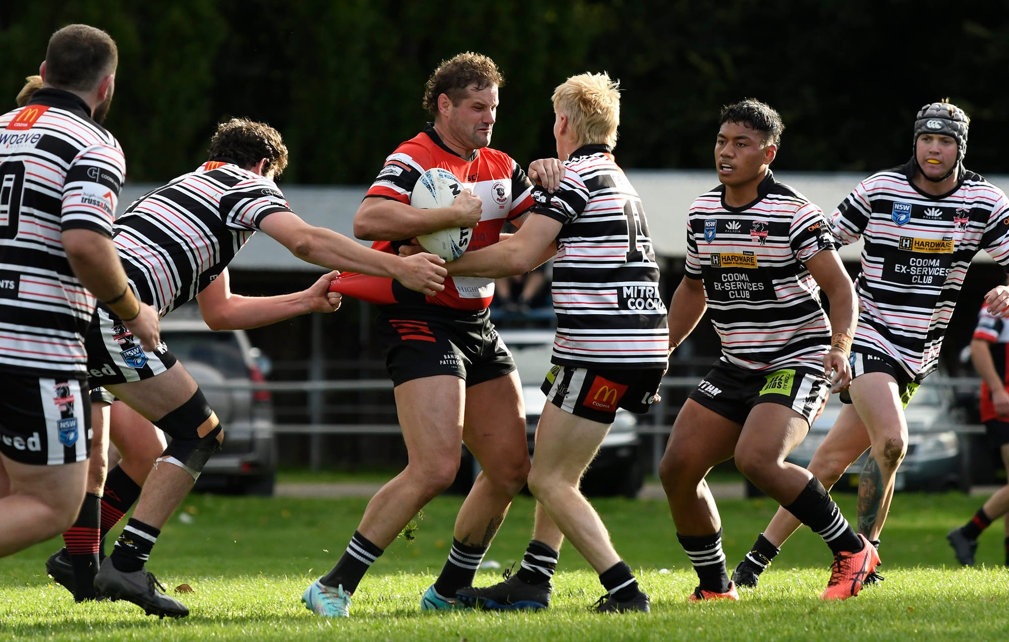 Josh Hitchens in the thick of it.