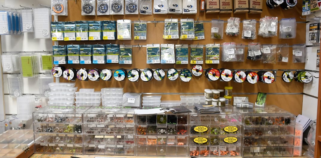 An extensive range of flies, line and everything the angler needs.