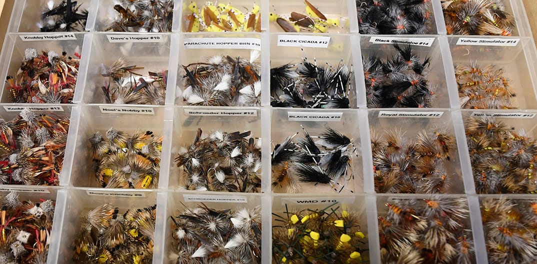 Shop staff can help you with the right choices of flies and gear.