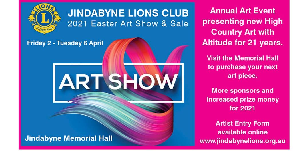 Easter - Jindabyne Lions 2021 Easter Art Show and Sale Post feature image