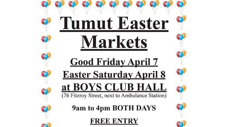 Tumut Easter Markets 2023 Post feature image