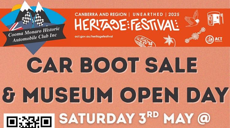 Cooma Car Club Museum Heritage Festival Open Day & BOOTSALE Post image