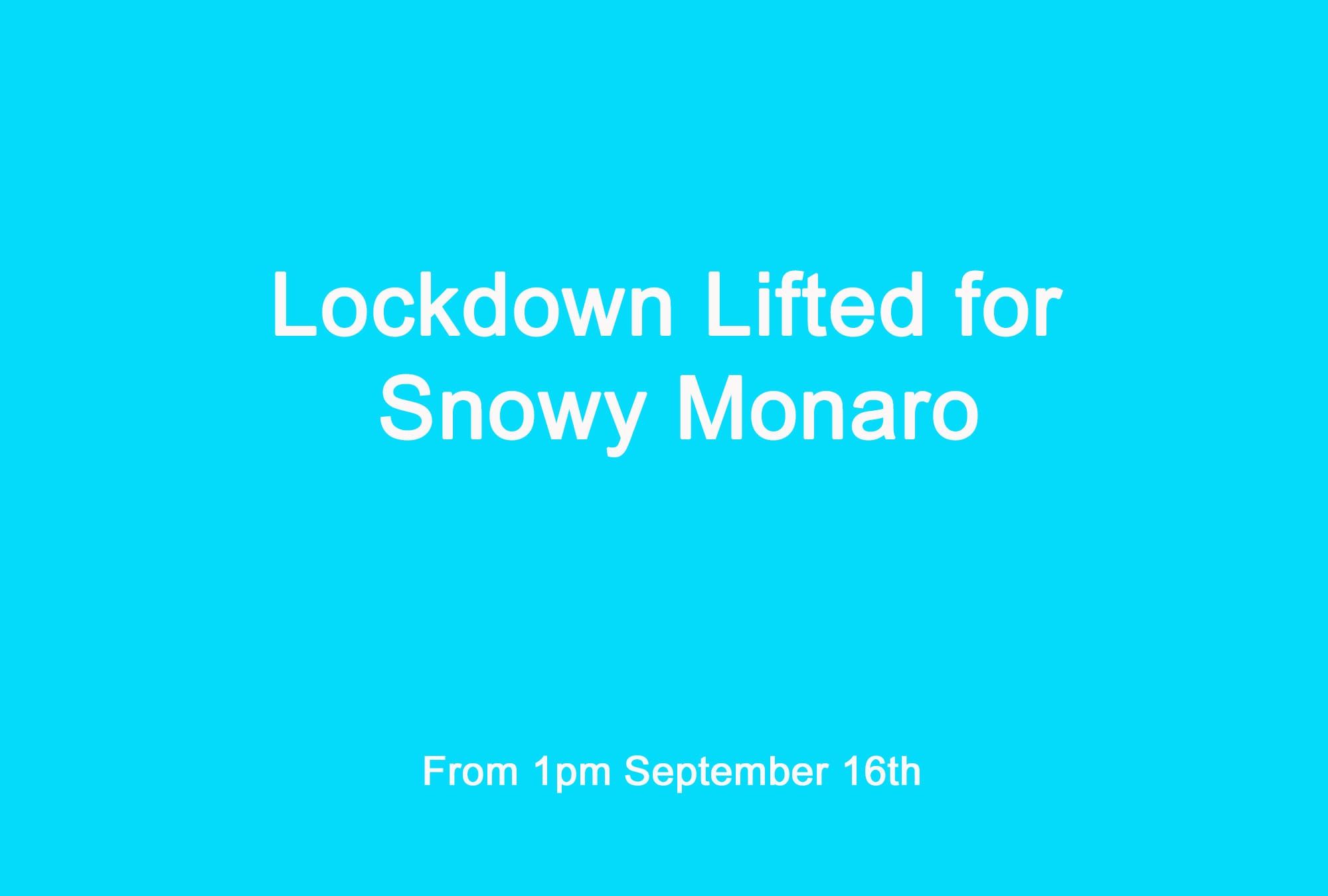Stay at home orders for the Snowy Monaro lifted Post image