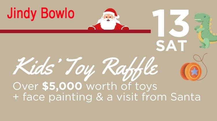 Jindy Bowlo - Mega Kids Toy Raffle Post image