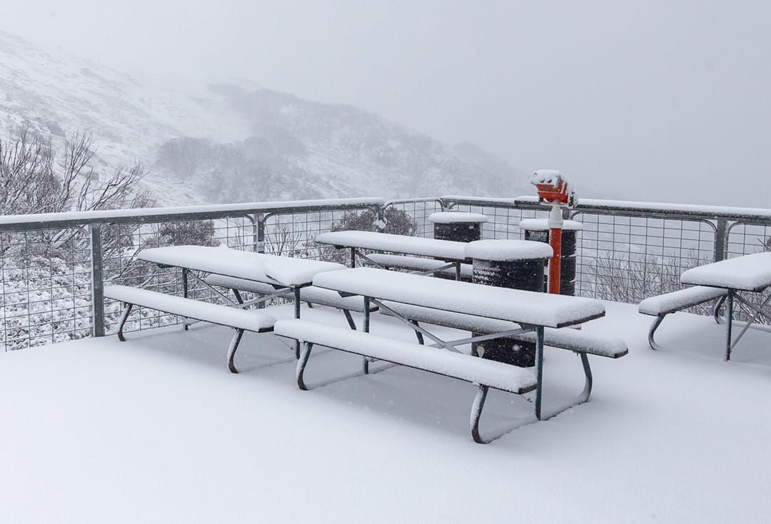First Snowfall Of The Year Blankets The Snowy Mountains Post image
