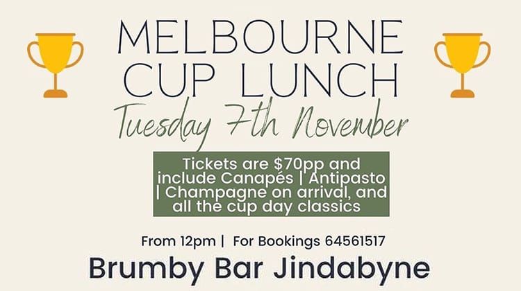 Brumby Bar Melbourne Cup Lunch Post feature image