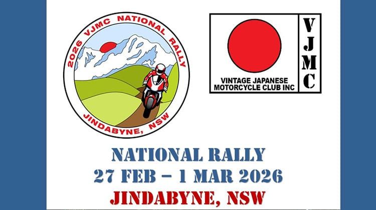 Vintage Japanese Motorcycle Club National Rally Post feature image