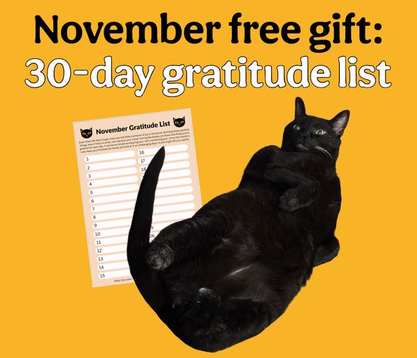 November free gift: 30-day gratitude list