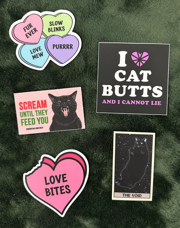 February sticker club choices + bonus sticker