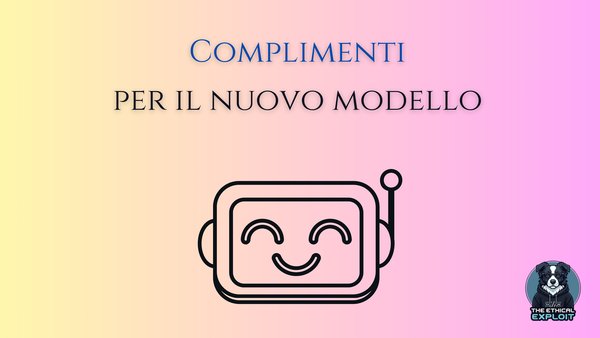 Complimenti per il nuovo modello :)