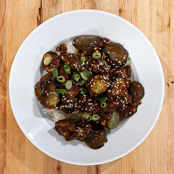 Asian Eggplant with Garlic Sauce