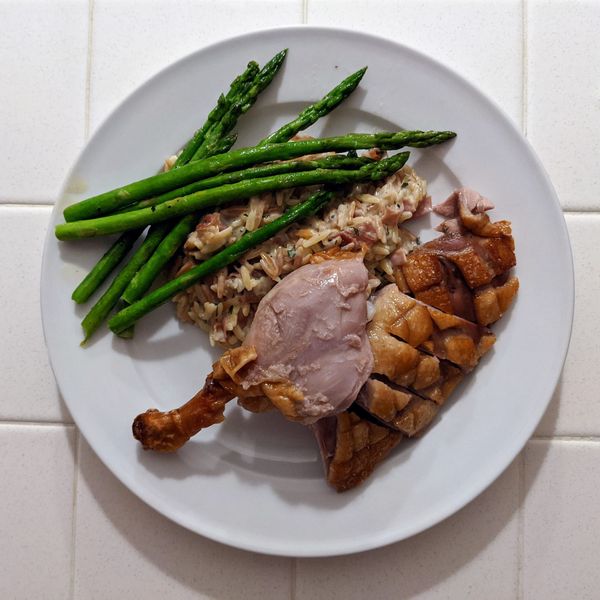 Whole Roast Duck with Cherry Sauce