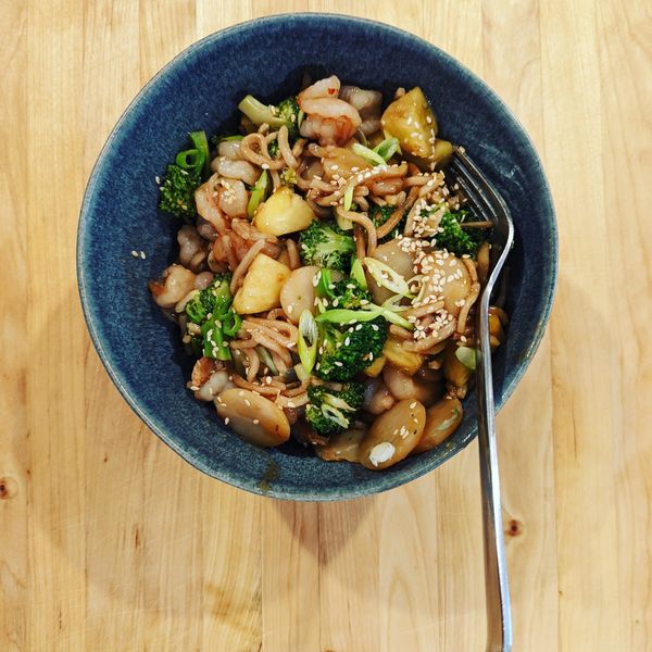 Franken-Mein (lo-mein)