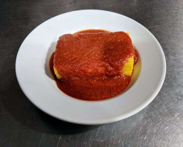 Polenta with Red Sauce
