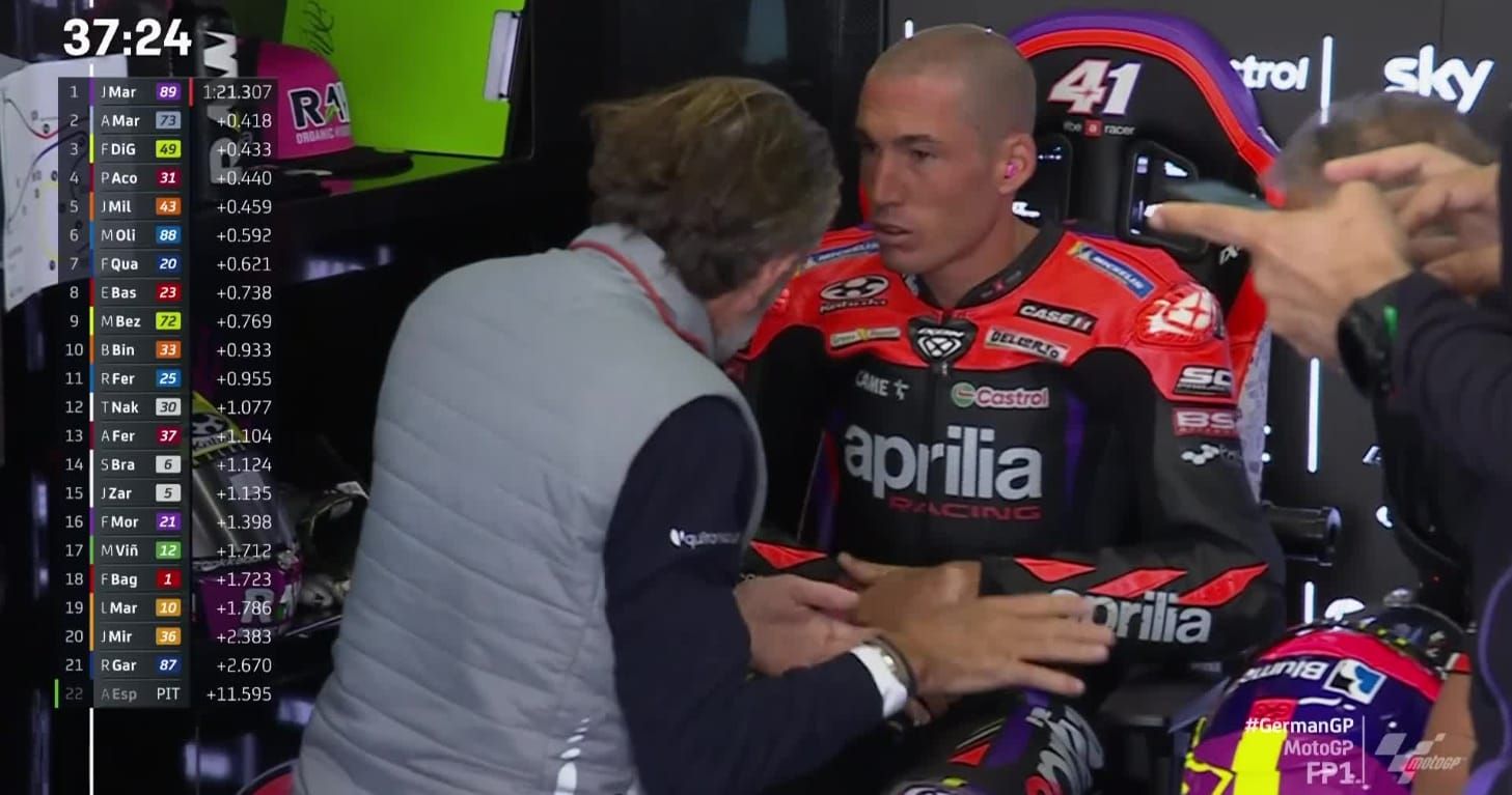 Espargaro a tenté mais déclare forfait au Sachsenring