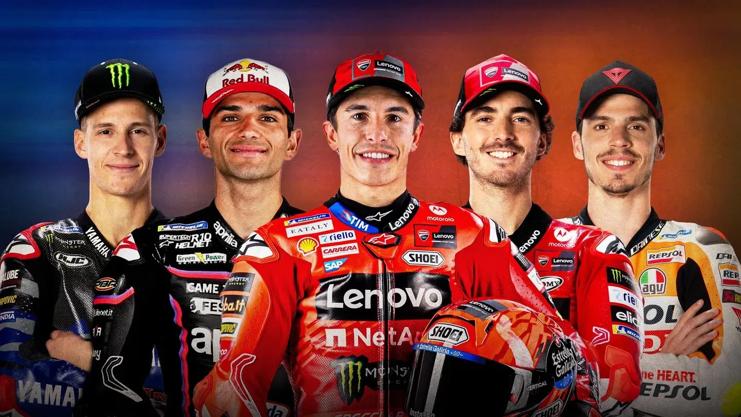 13 champions engagés en MotoGP en 2025