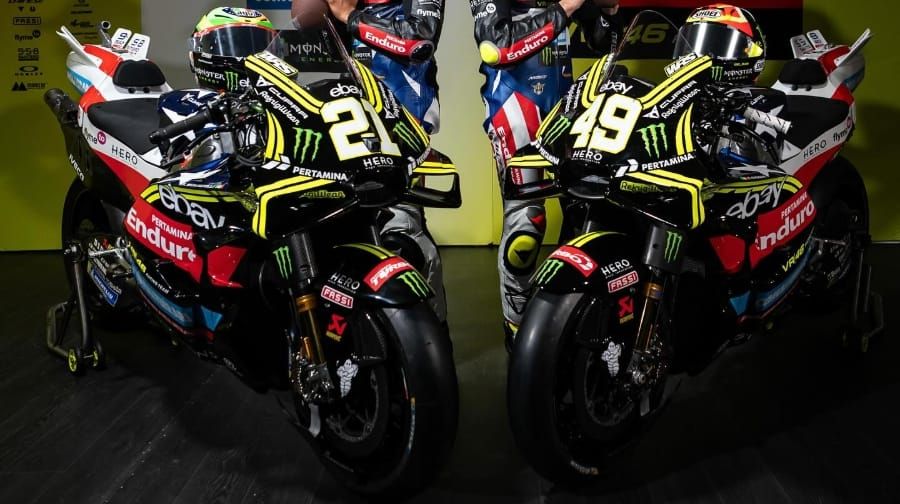 Une Ducati VR46 spécialement décorée à Austin