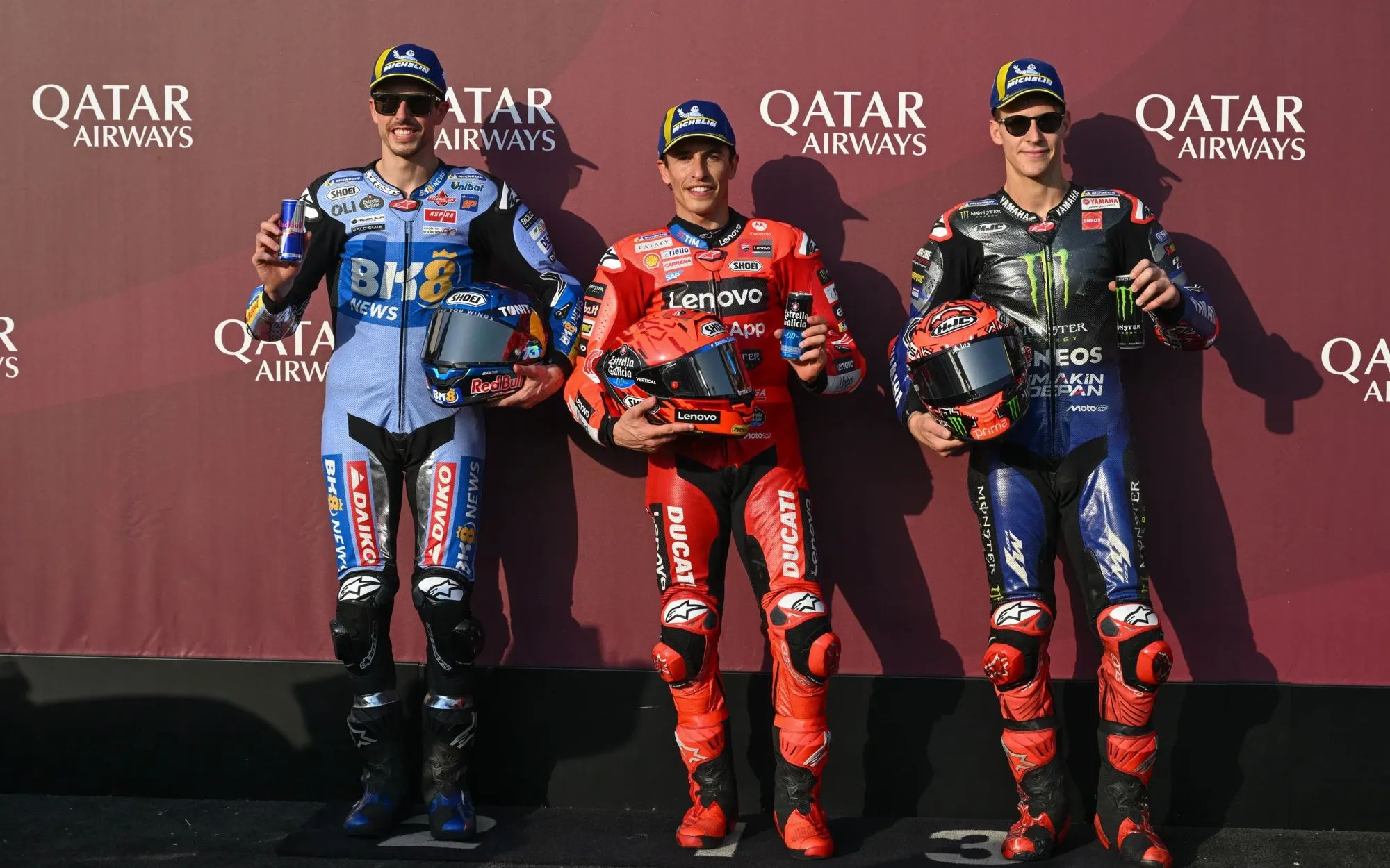 Qatar : Grilles MotoGP, Moto2, Moto3