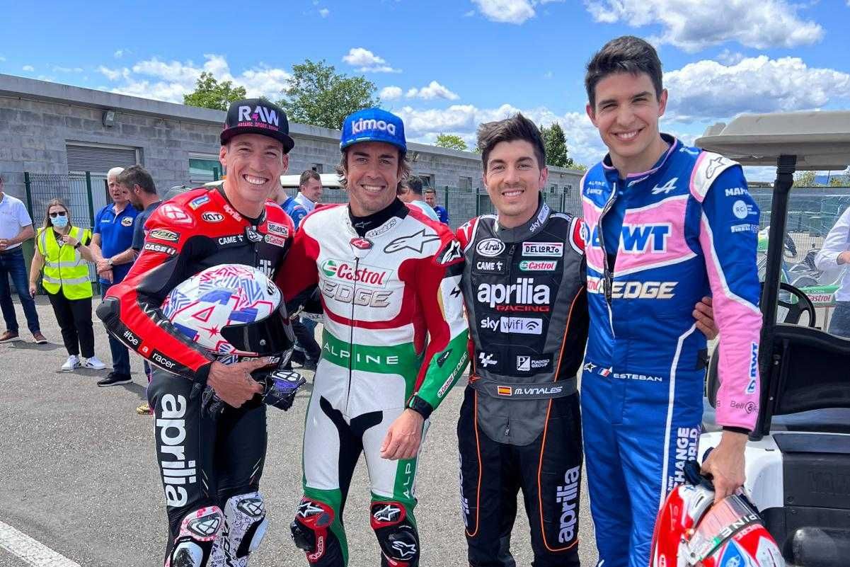 VIDÉO : Quand les pilotes Aprilia défient ceux d'Alpine !