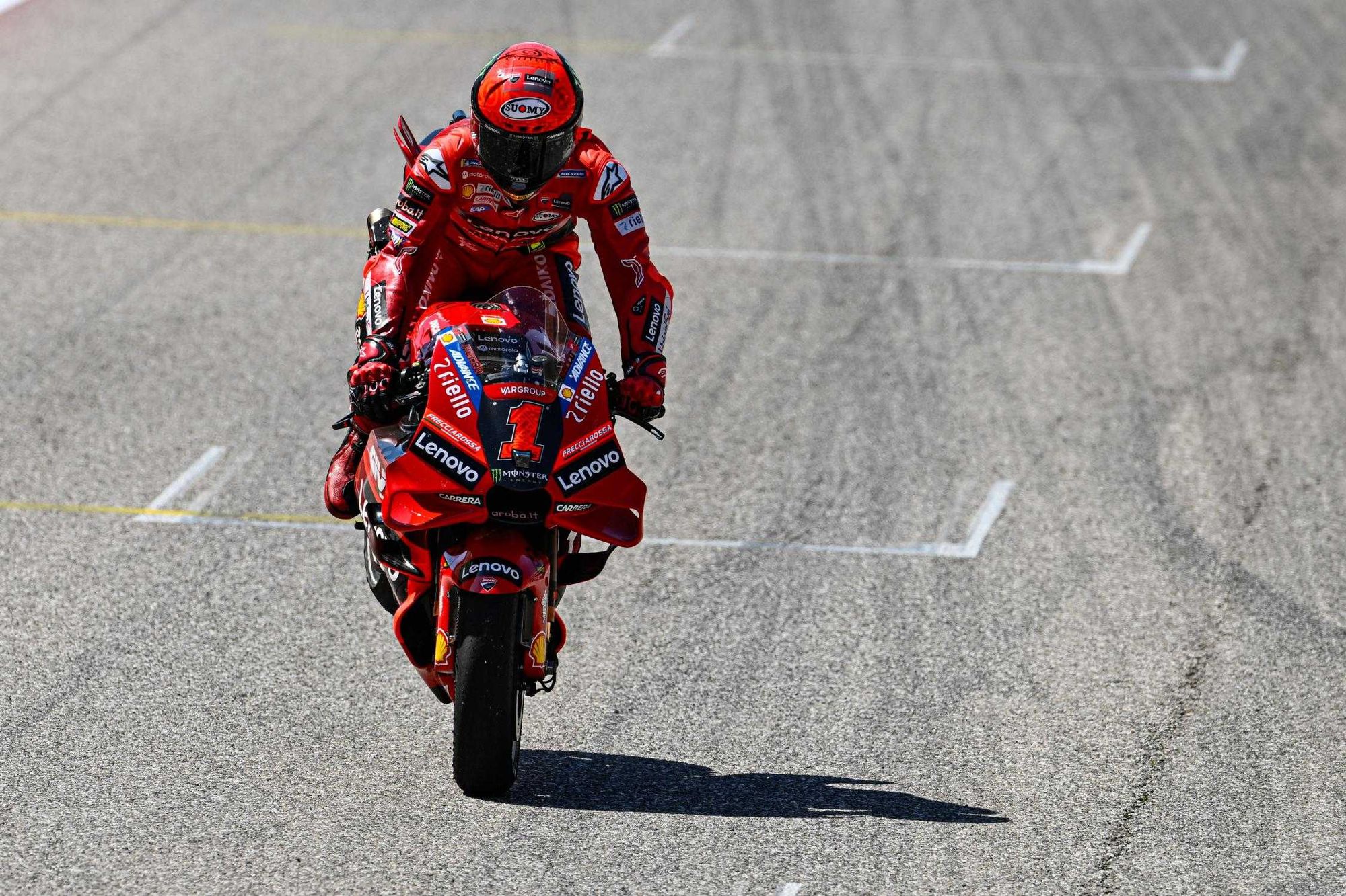 Austin, MotoGP (WUP) : Bagnaia devant, chutes matinales