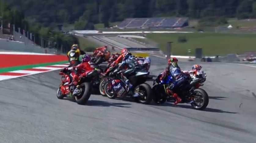 « Pris en sandwich, rien à me reprocher » : Quartararo sur l'accrochage d'une course à oublier