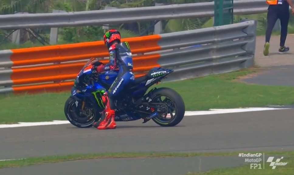 Deux problèmes techniques : ça commence mal pour Quartararo en Inde !