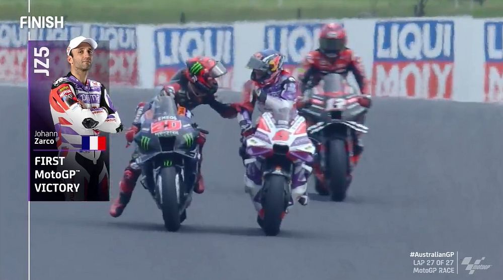 « Heureux pour Johann, il le mérite ! » : Quartararo félicite Zarco pour sa victoire