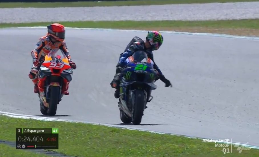 Morbidelli s'en prend à Marquez : « Le non-respect débute dès le premier tour du vendredi »