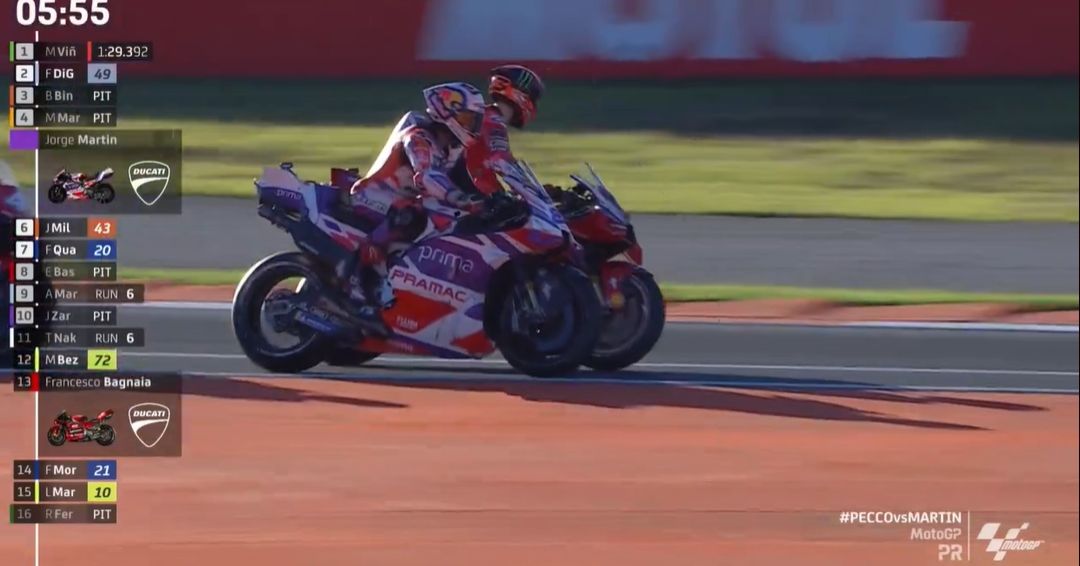 Valence, Martin (J1) : « Je devais mettre la pression à Bagnaia »